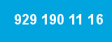 929 190 11 16 929 190 11 16